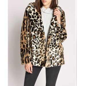 Leopard fur coat
